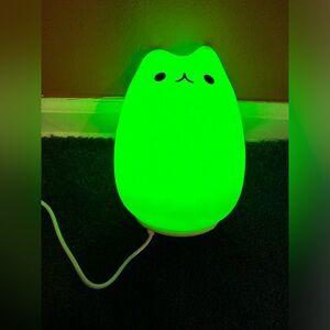 Color-changing, cordless, re-chargeable, Silicon Kitty Light.